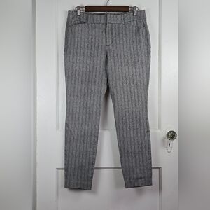 Old Navy Black and White Herringbone Pixie Pants 12P